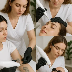 Utbildning i Tatuerings borttagning, Tatuerade ögonbryn, Carbon-behandling